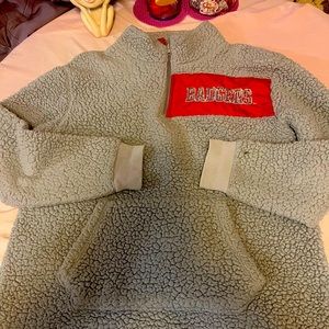 PINK, Badger fleece 3/4 zip